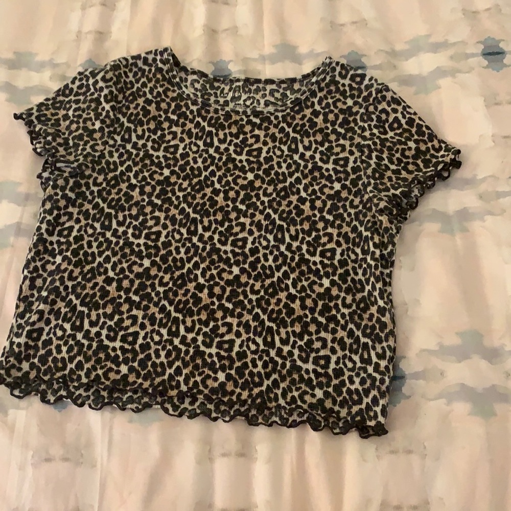 Cheetah print crop top!